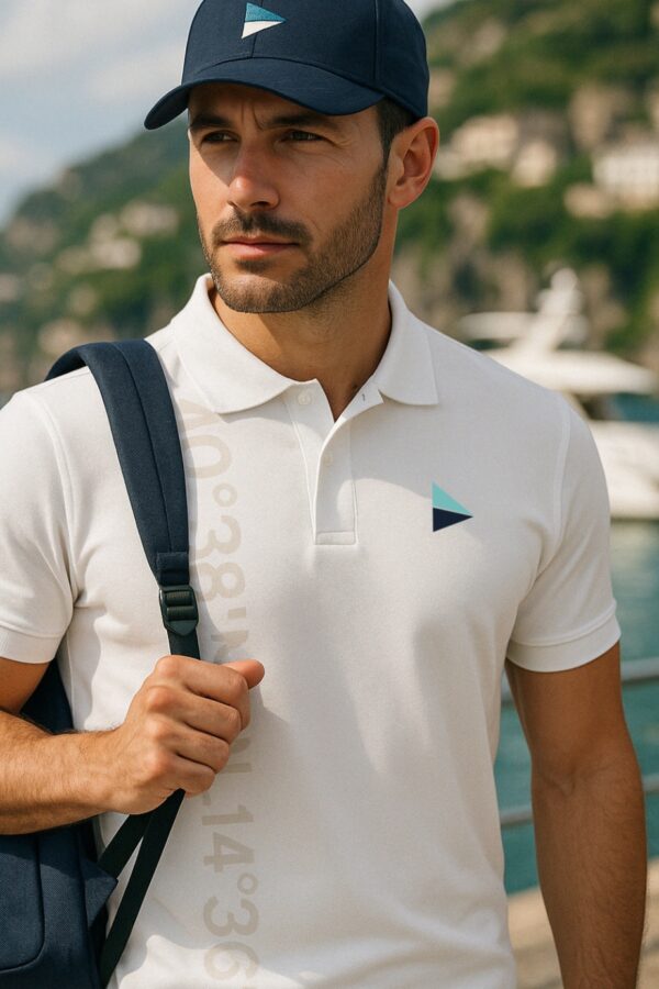 Cappello yachting uomo con visiera elegante blu