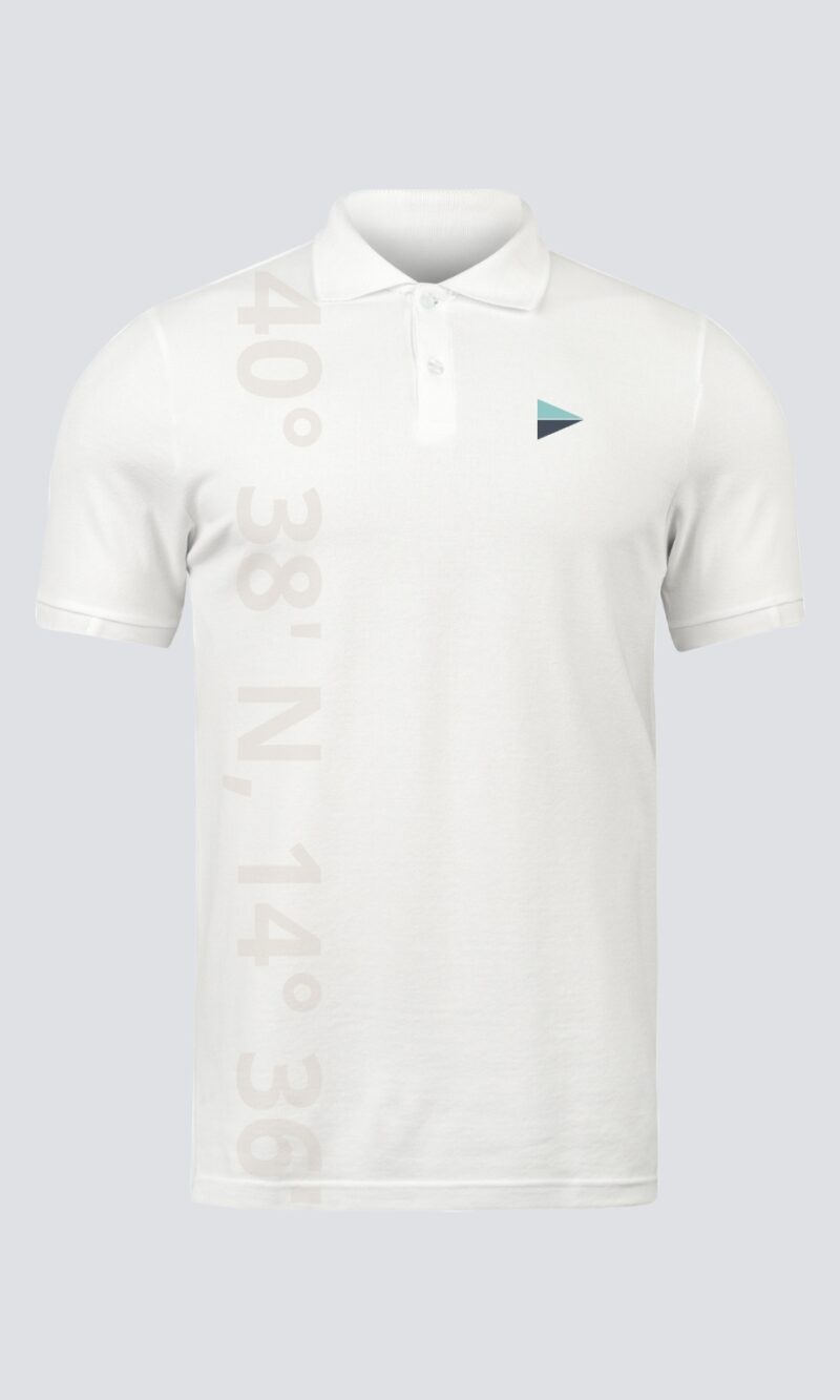 Polo da barca uomo bianca coordinate